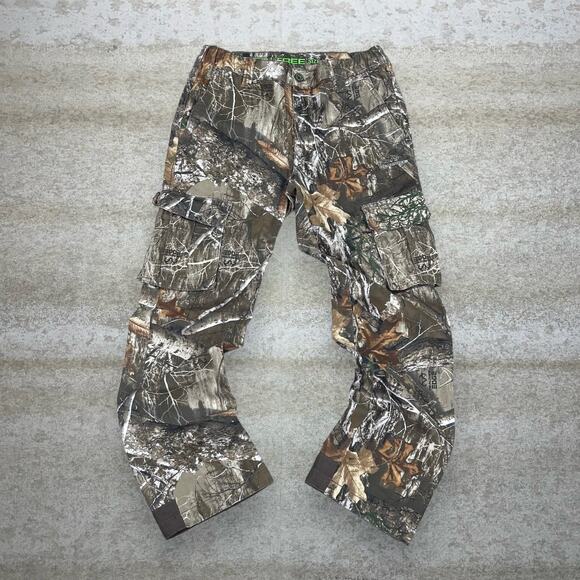 Vintage 90s Real Tree Camo Tactical Pants 28x26 Baggy Crazy Woodland Cargos - Picture 2 of 4
